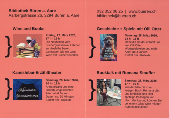 Anlässe am BiblioWeekend